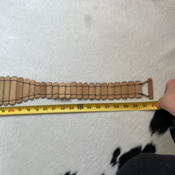 Hand made Bamboo belt with Mother of Pearl - Picture 3 of 4